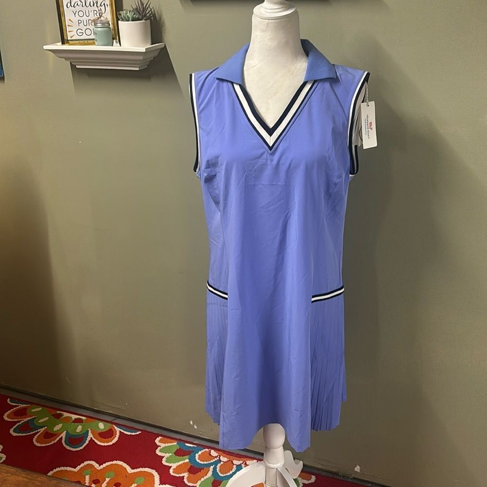 NWOT Vineyard Vines Blue Sleeveless Midi Dress